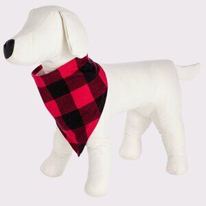 Buffalo Check Pet Holiday's PJs Bandana scarf For Pets Stewart for dog and cat